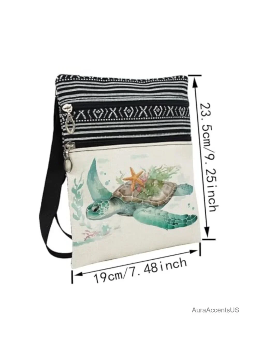 Polyester Crossbody Bag with Adjustable Strap